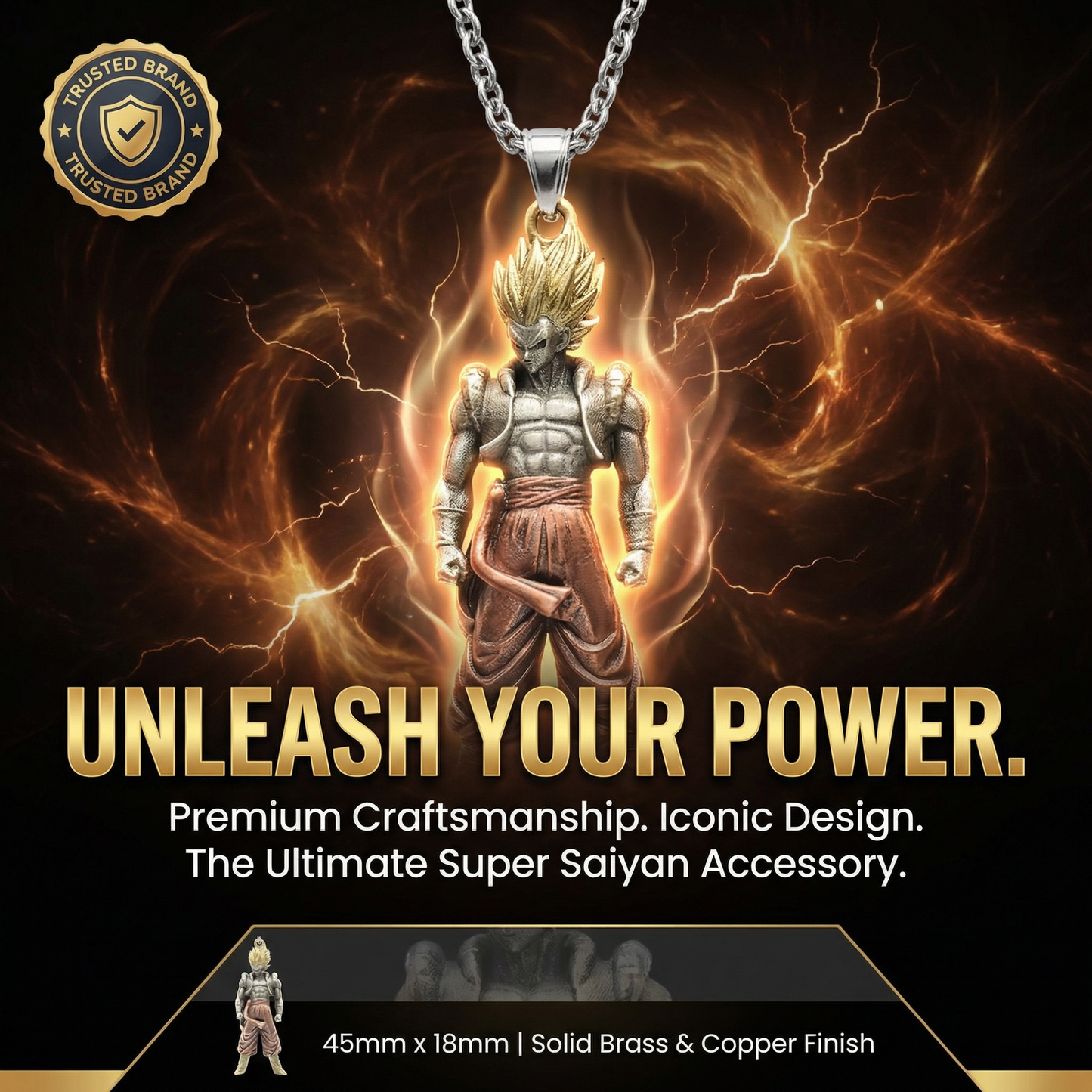 ⚡ Super Saiyan Son Goku: The Ultimate Hip-Hop Pendant ⚡