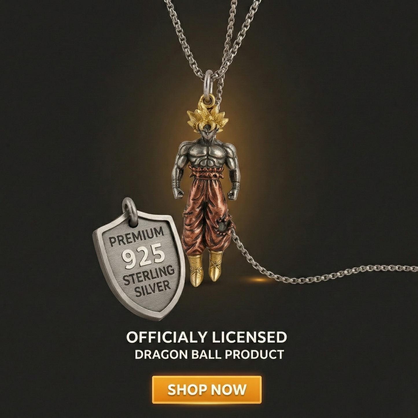 ⚡ Super Saiyan Son Goku: The Ultimate Hip-Hop Pendant ⚡