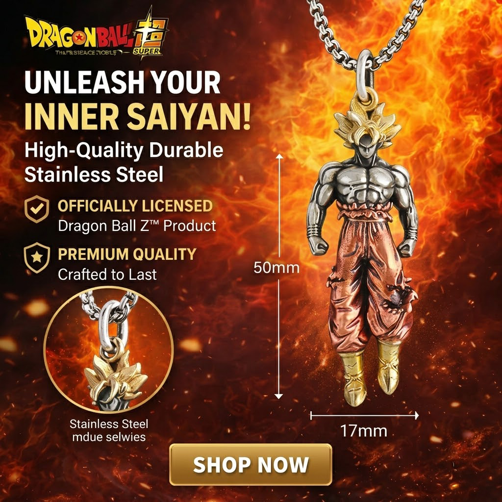 ⚡ Super Saiyan Son Goku: The Ultimate Hip-Hop Pendant ⚡