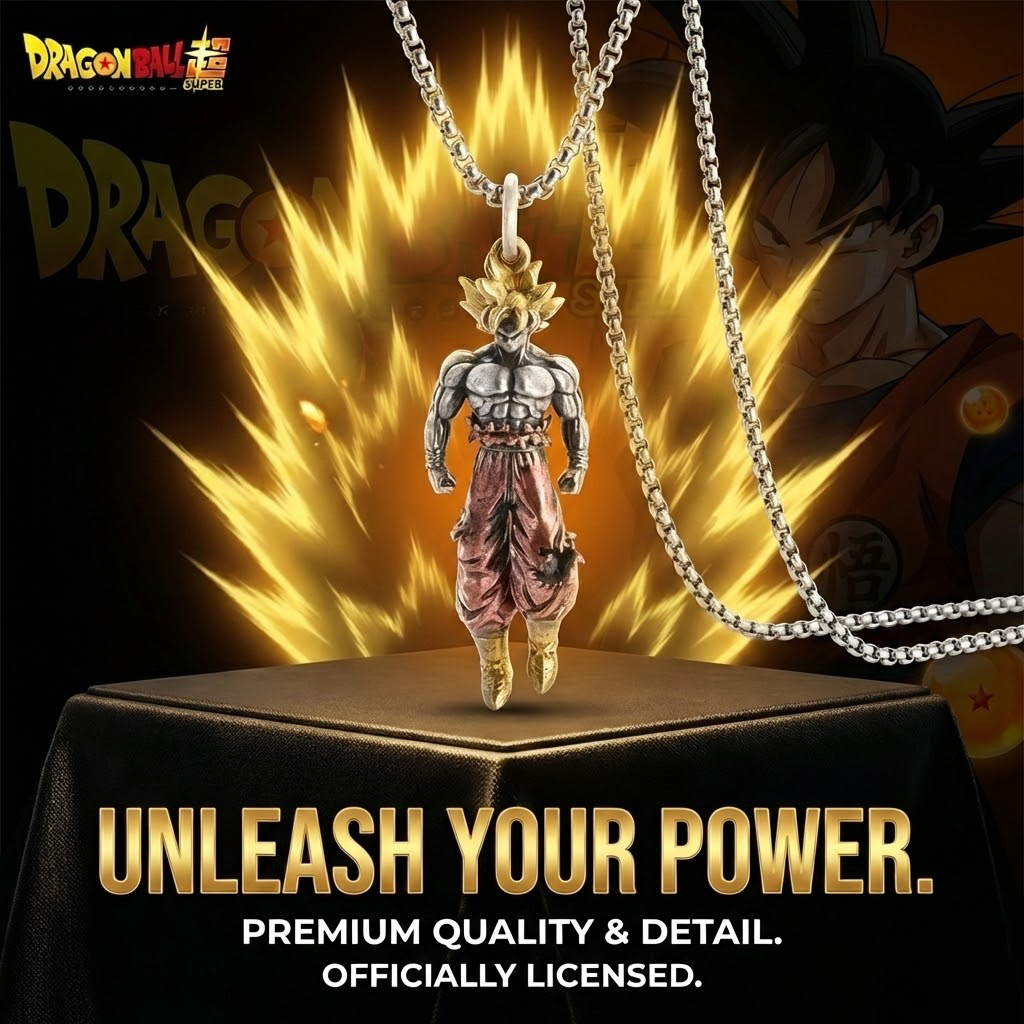 ⚡ super saiyan son goku: the ultimate hip-hop pendant ⚡